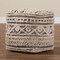 Baxton Studio Cronin Beige and Brown Handwoven Hemp Pouf Ottoman 158-9715 - alternate 2